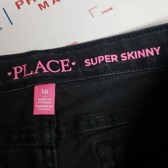 Place Black Jeans sz 18 Junior - Picture 5 of 9